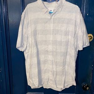 Men’s XXL Old Navy “Slim Fitting” Cotton Short Sleeve Buttoned Down Shirt